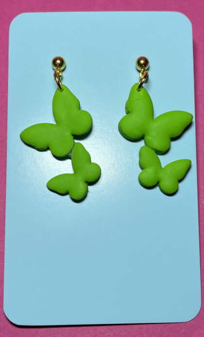 Mariposas colgantes verde manzana