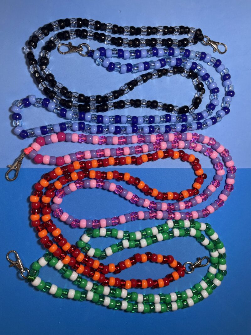 Cordón móvil perlas acrilicas