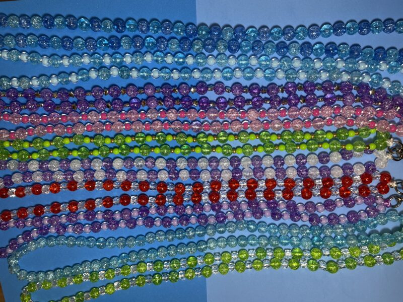 Cordón móvil bolas cristalizadas